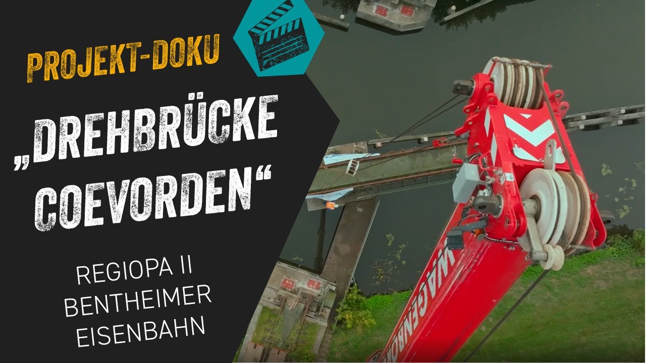 Ausbau der Eisenbahndrehbrücke in Coevorden | Regiopa II | Bentheimer Eisenbahn