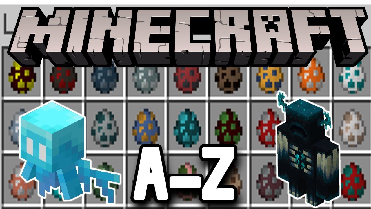 Spawning Every Minecraft Mob in Alphabetical Order (1.19+)