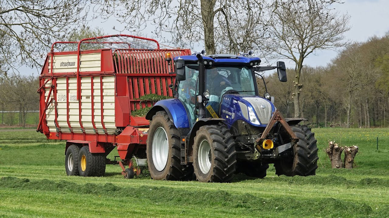 Picking Up Grass and Silage | Brouwer | New Holland T6.180 + Claas Arion 550 | 2023
