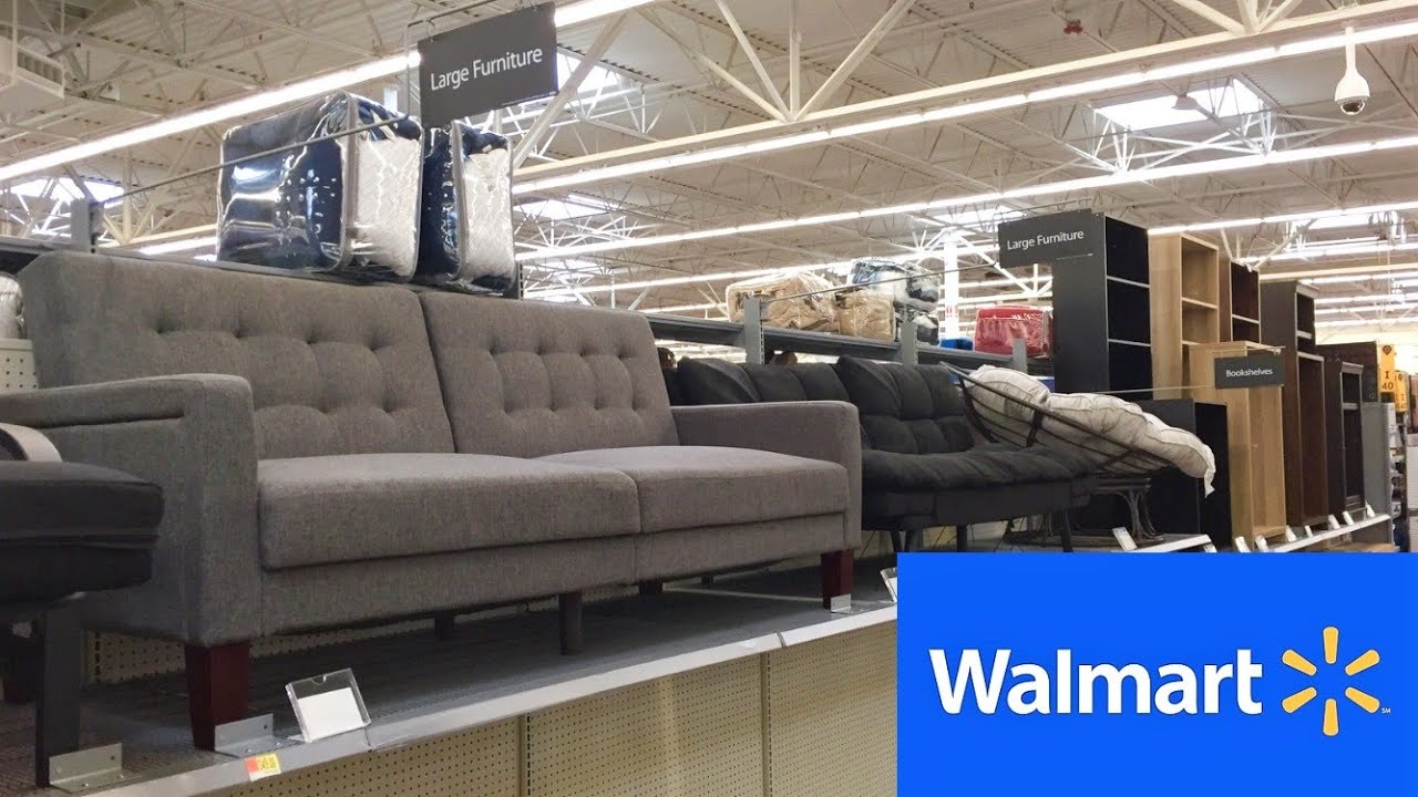 WALMART NEW FURNITURE SOFAS COUCHES FUTONS CHAIRS TABLES SHOP WITH ME SHOPPING STORE WALK THROUGH 4K