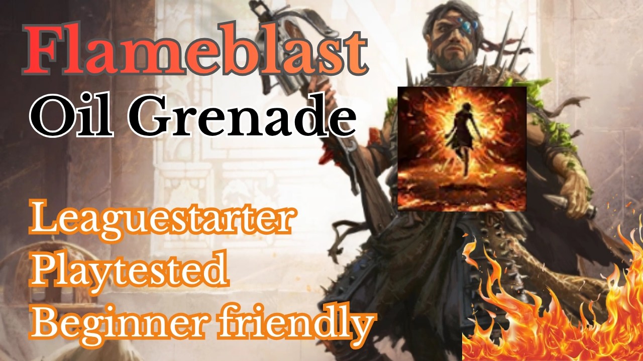 Flameblast Oil Grenade Leaguestarter - Gemling Legionnaire - 0.5.5 POE2