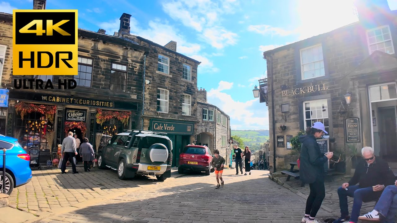 Haworth Village, (The home of the Brontes) (4K,HDR)