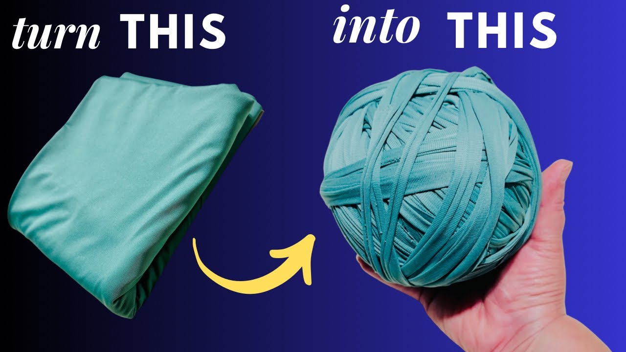 Turn a Fabric into a Continuous Strand T-shirt Yarn Projects