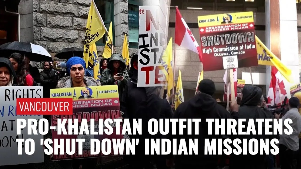 Pro-Khalistan Protests Grip Indian Mission In Vancouver, Tensions Over Nijjar Killing Continue