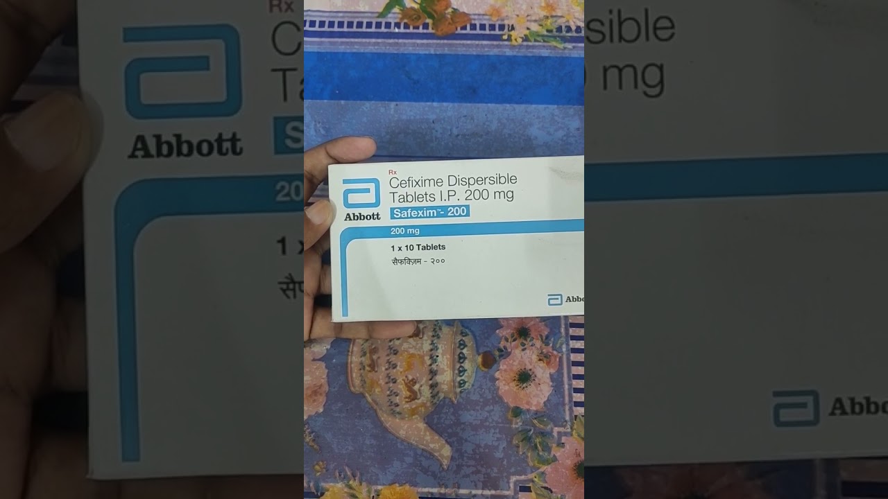 Safexim-200 Tablet#Cefixime Dispersible Tablet I.P.200 Mg#medicine with swaraj