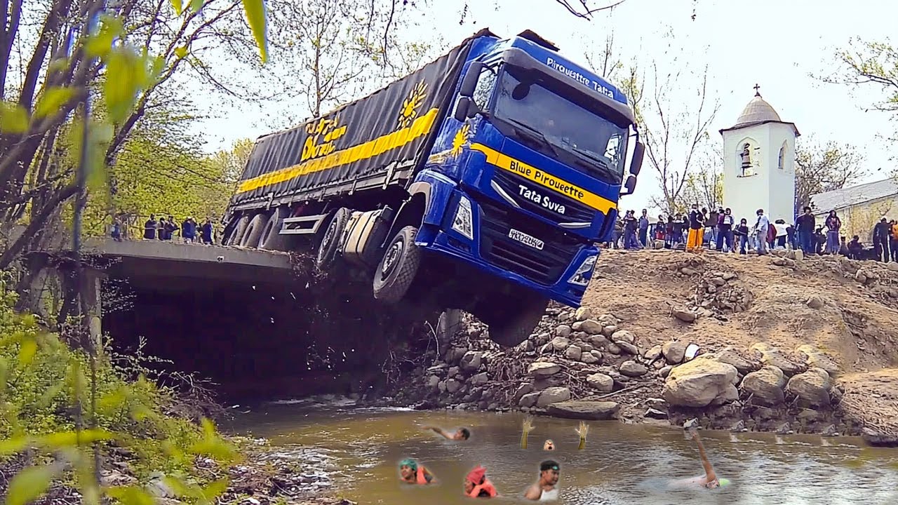 Dangerous Idiots Truck & Heavy Equipment Fails Compilation  Extreme Truck Idiots at Work #8