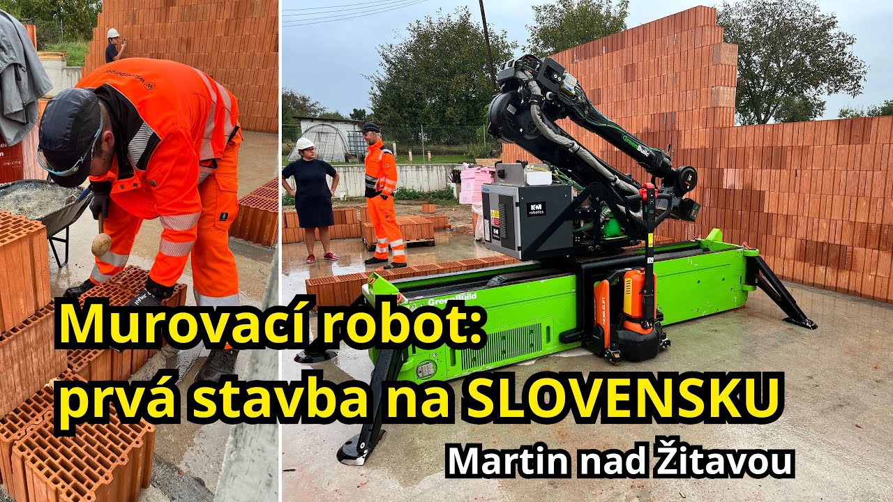 Prv&aacute; stavba svojho druhu na Slovensku: Murovac&iacute; robot #WLTR v praxi