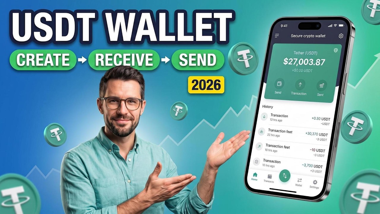 Jak założyć portfel USDT | Jak odbierać USDT | Jak wysyłać USDT (2026)