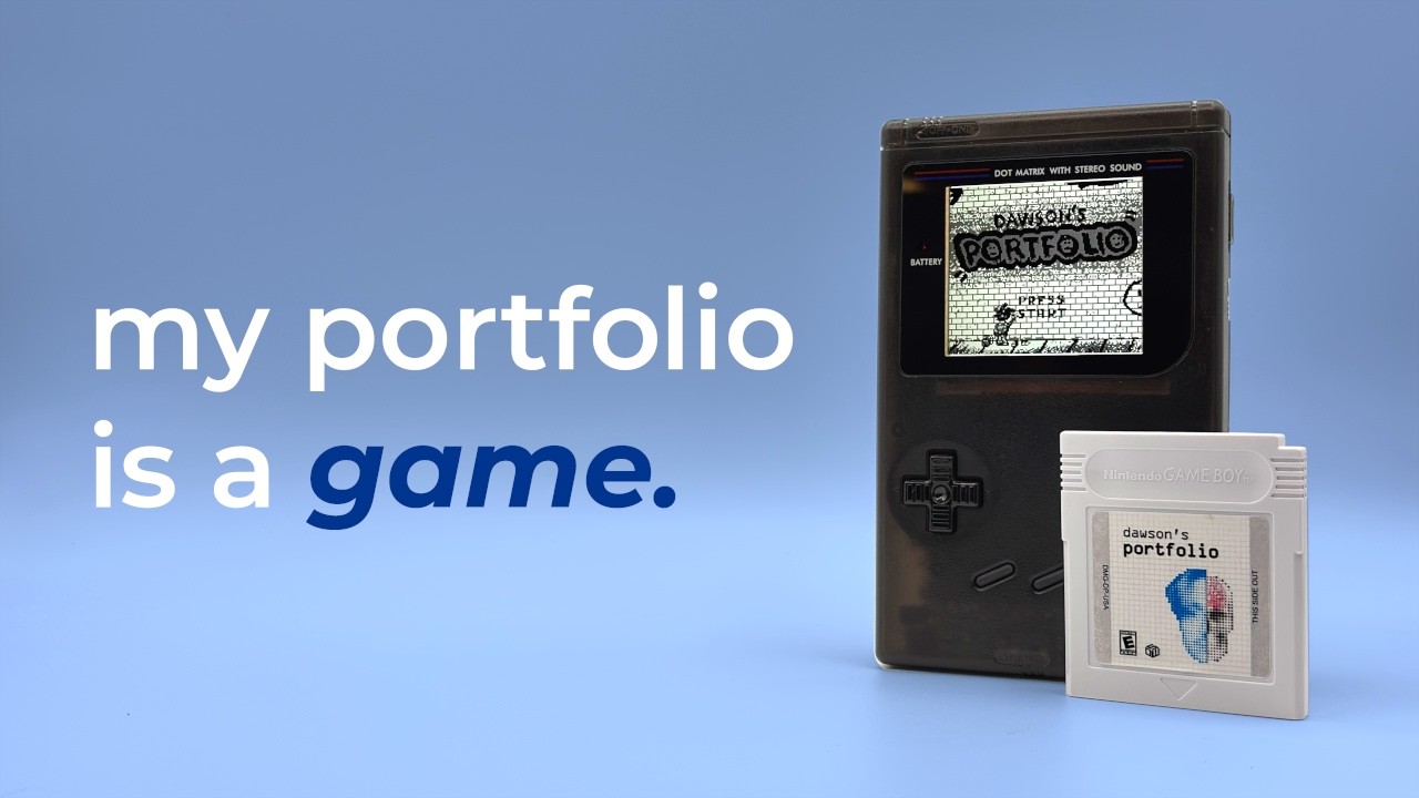I turned my dev portfolio into a Gameboy game.