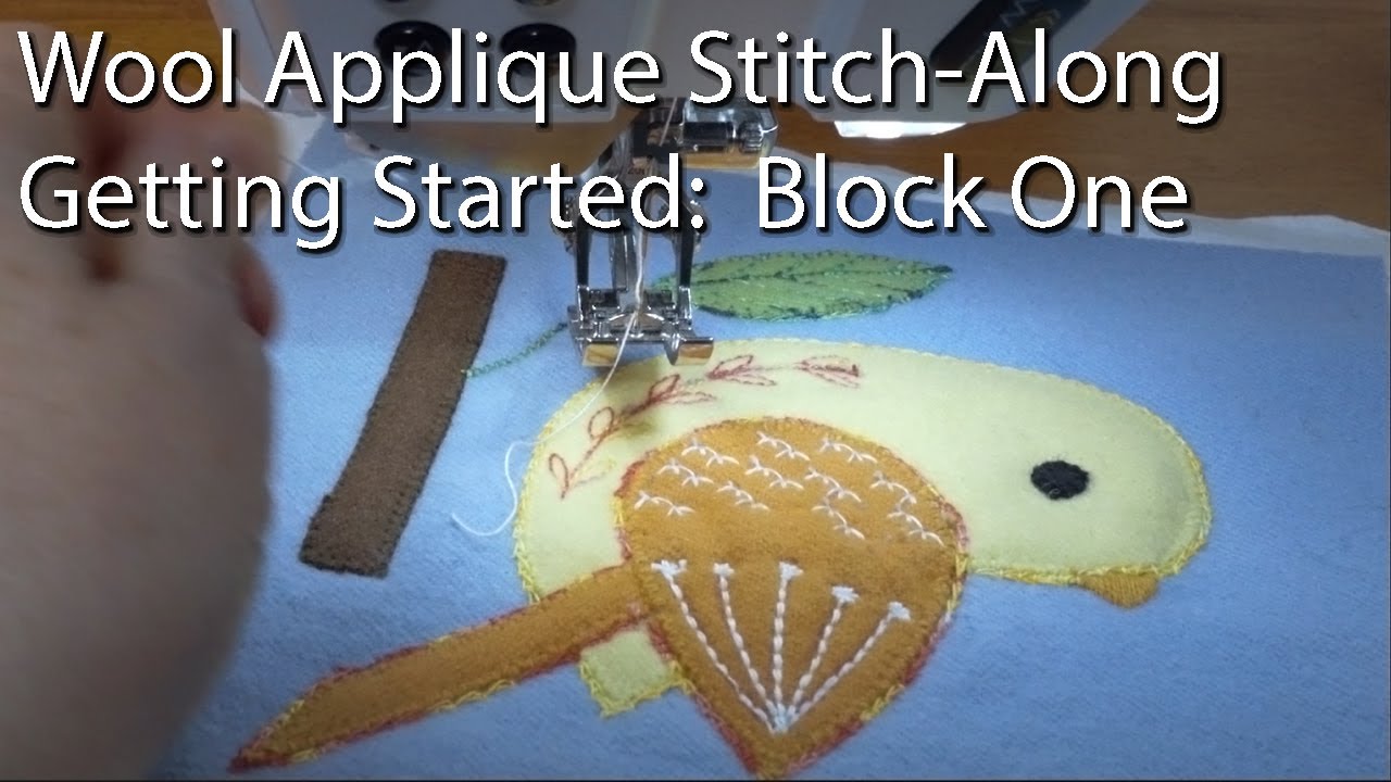 Wool Applique Stitch-Along (First Block)