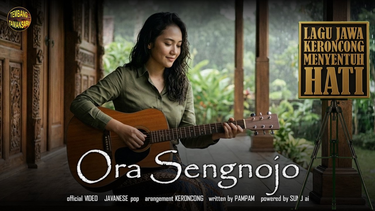 Tersyahdu 🥺 | ORA SENGOJO Tembang Tamansari | Lagu Pop Keroncong Jawa Menyentuh Hati