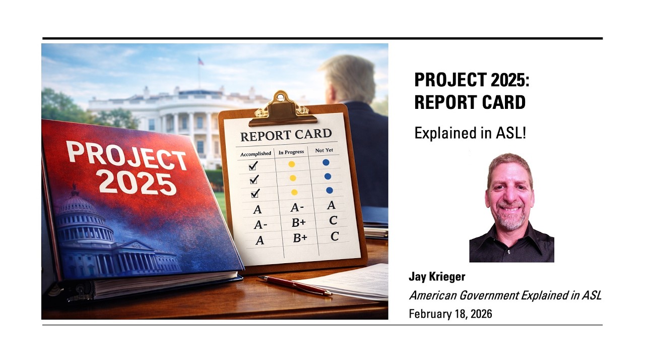 Project 2025: Report Card Explained in ASL!