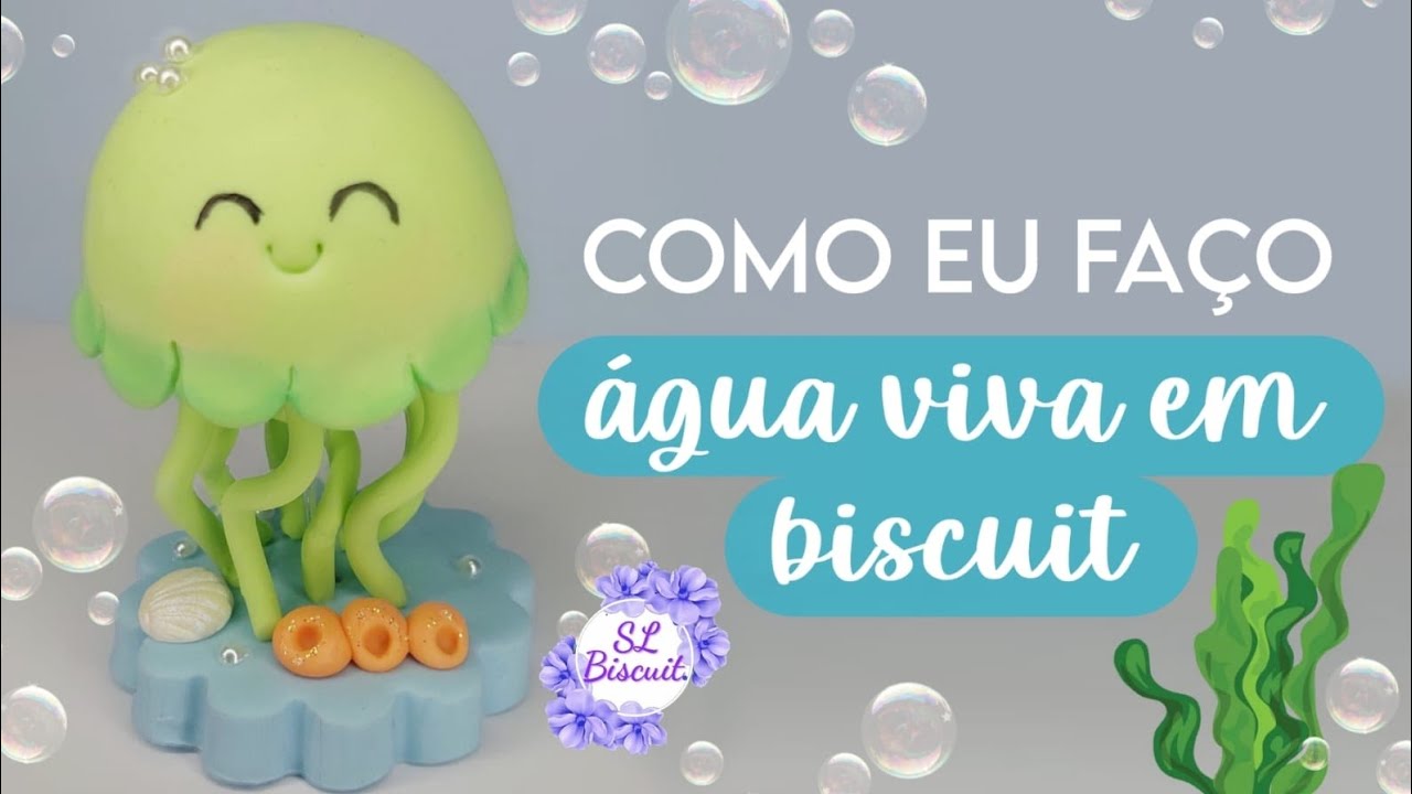 Como fazer água viva em biscuit | Tutorial