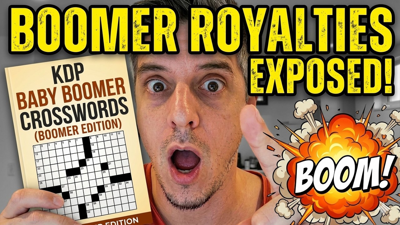 Amazon KDP Baby Boomer Royalties Crosswords Niche EXPOSED