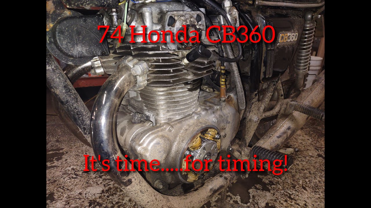 CB360 Setting The Timing #Honda #vintagemotorcycles #motorcyclerepair  #restoration
