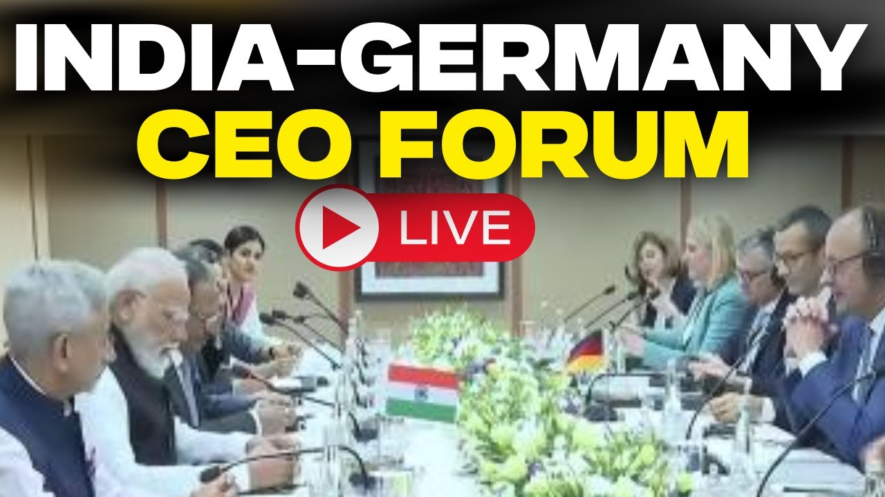 LIVE: PM Narendra Modi & German Chancellor Friedrich Merz&rsquo;s remarks at in India- Germany CEO's FORUM