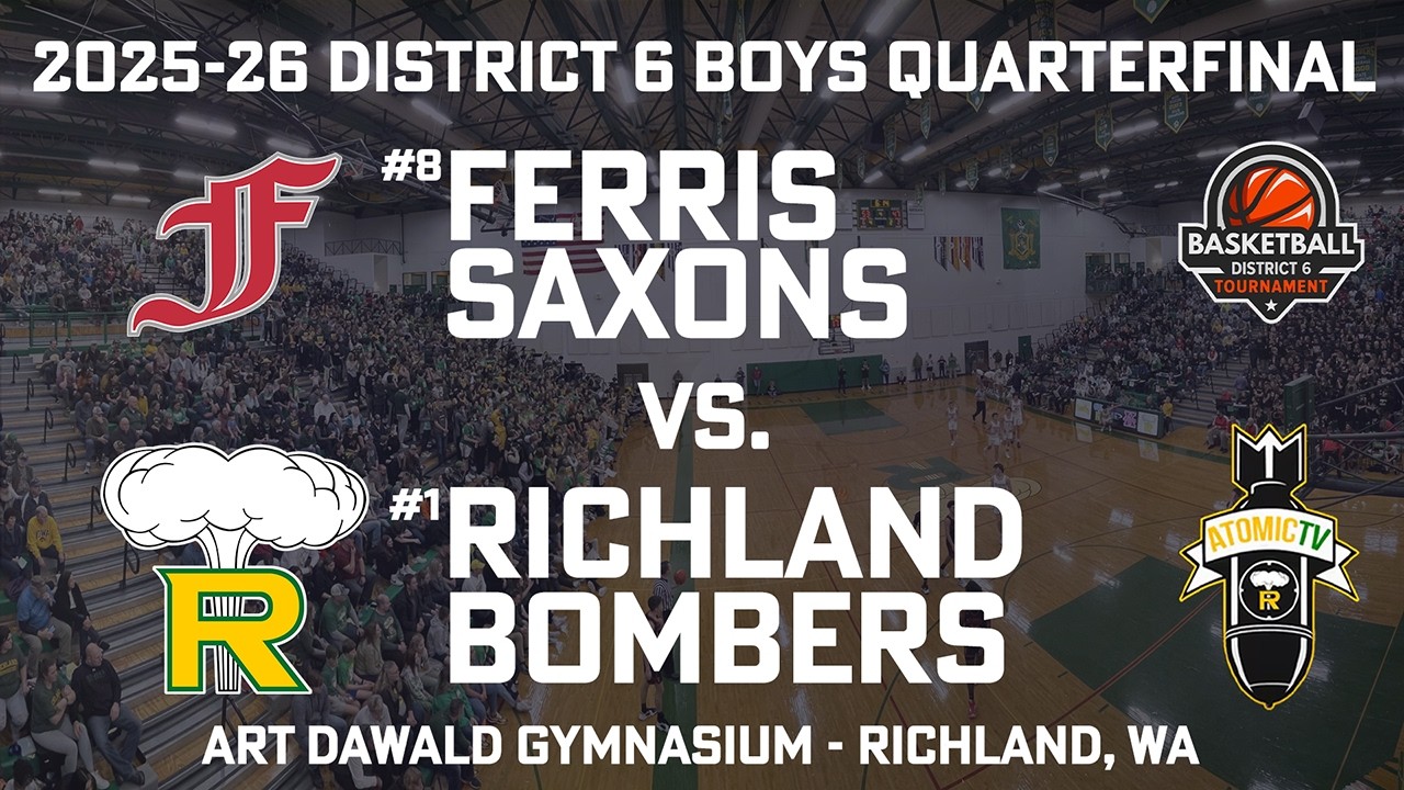 2025-26 District 6 Boys Quarterfinal - Ferris Saxons vs. Richland Bombers
