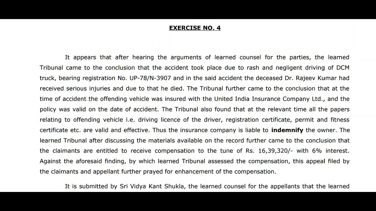 Punjab & Haryana High Court Dictation-64 at 85 WPM.