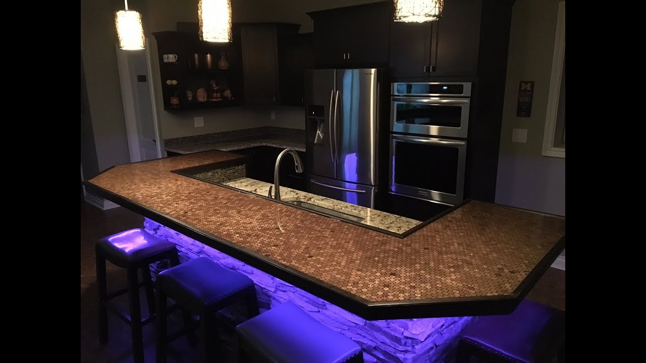 How to make a penny bar top
