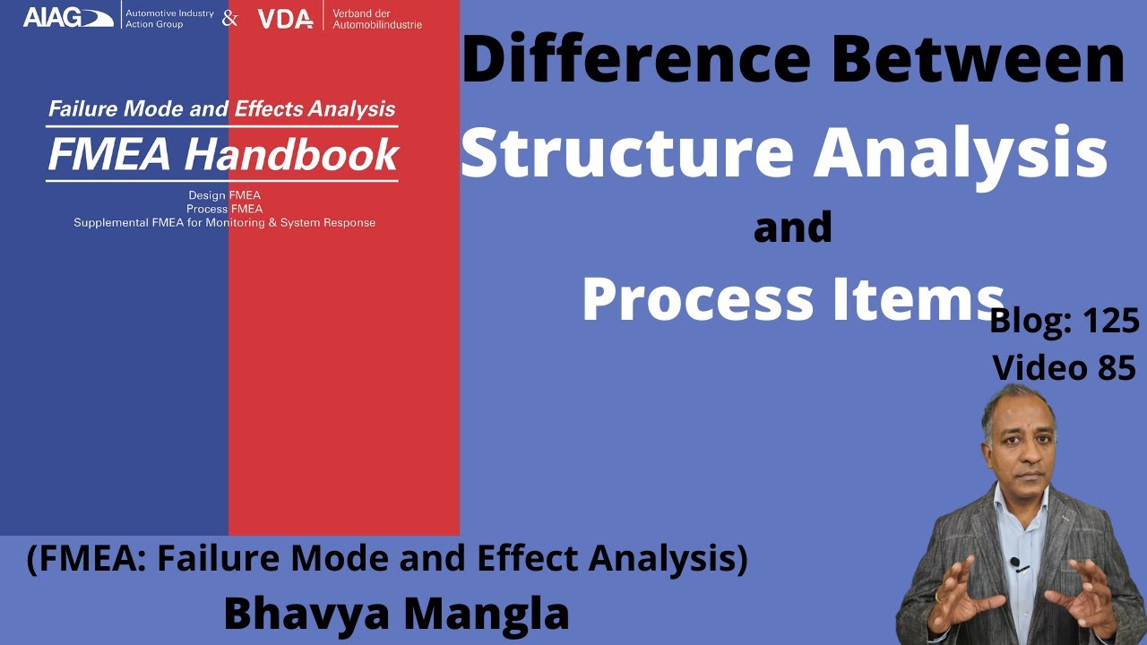 Difference between Structure Analysis & Process Items-FMEA New & Old Edition |ENGLISH| Bhavya Mangla