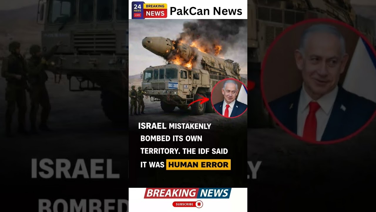 Israel Mistakenly Bombs Own Territory? IDF Confirms Human Error | PakCan News