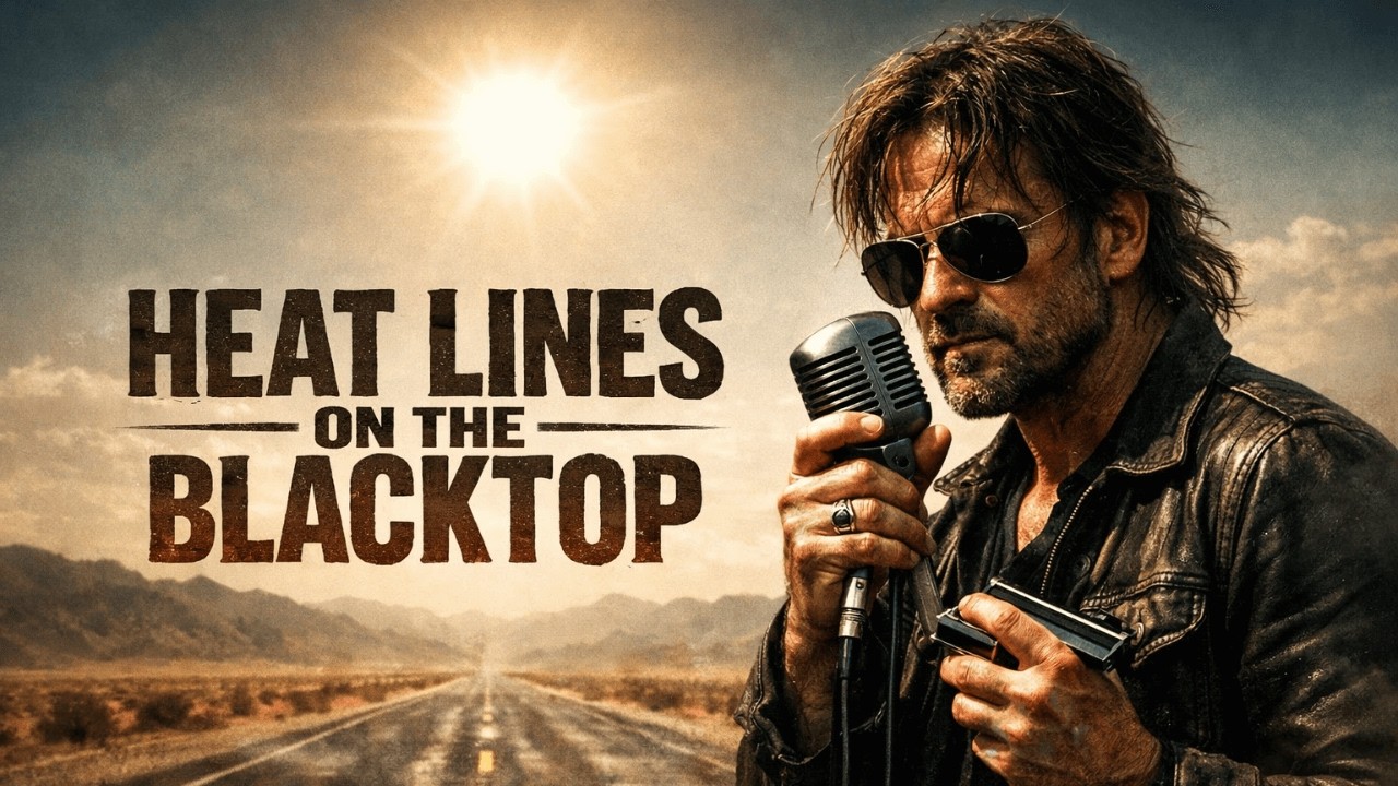 Heat Lines On The Blacktop | Desert Blues Rock Highway Anthem | Roadfire Rock Original