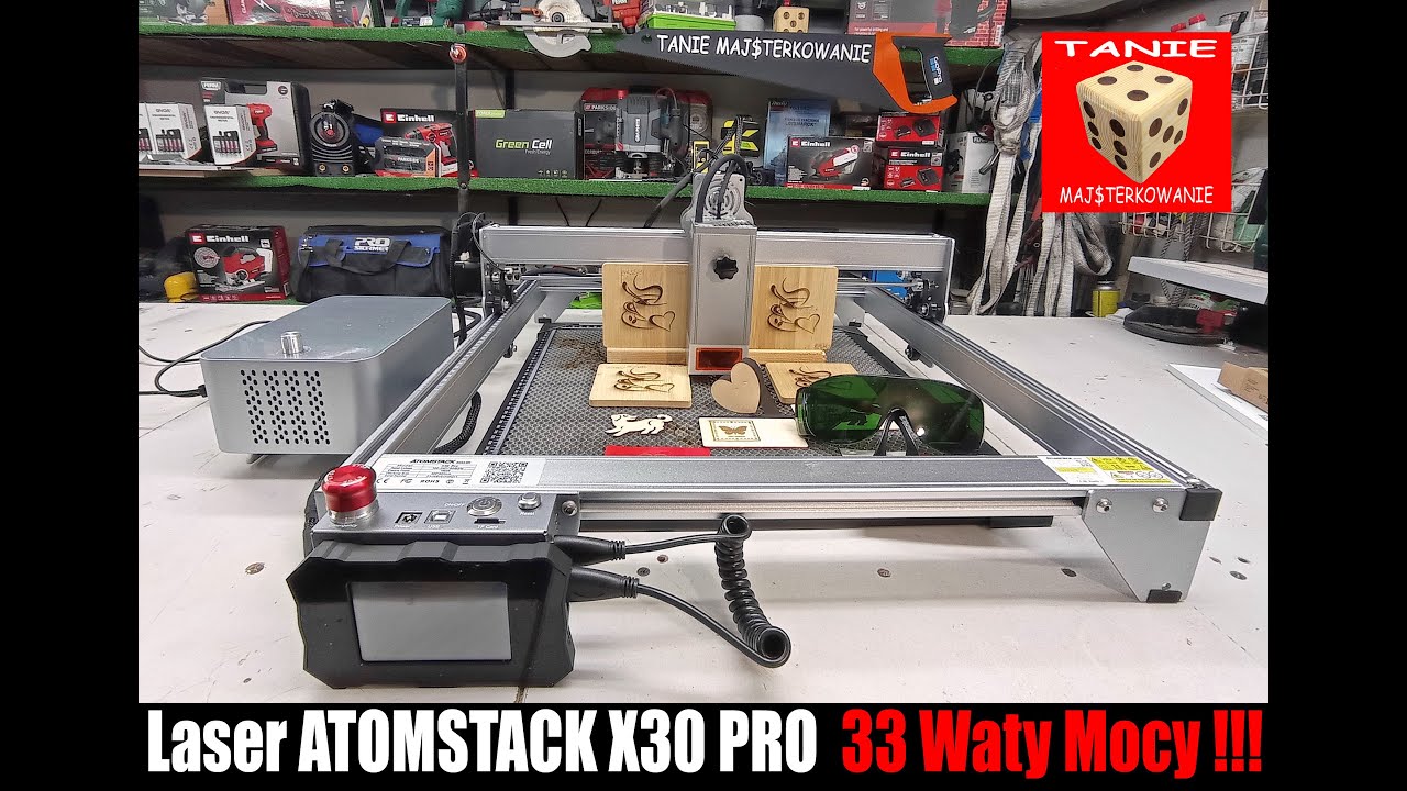 Grawer Laserowy ATOMSTACK X 30 PRO - Wiązka 33W !!! Jest MOC :)