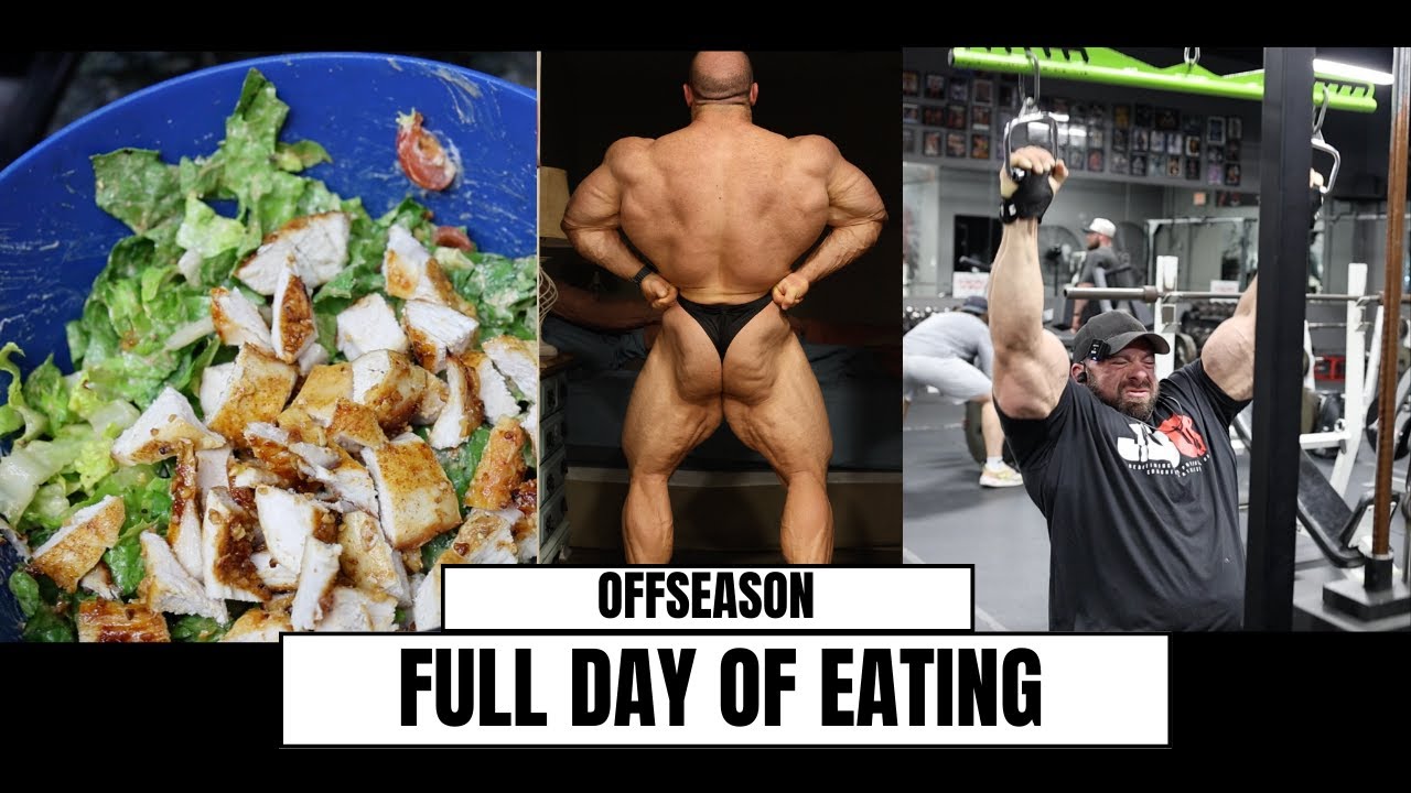 Full Day of Eating//4k Calories//Offseason Series - Episode 3