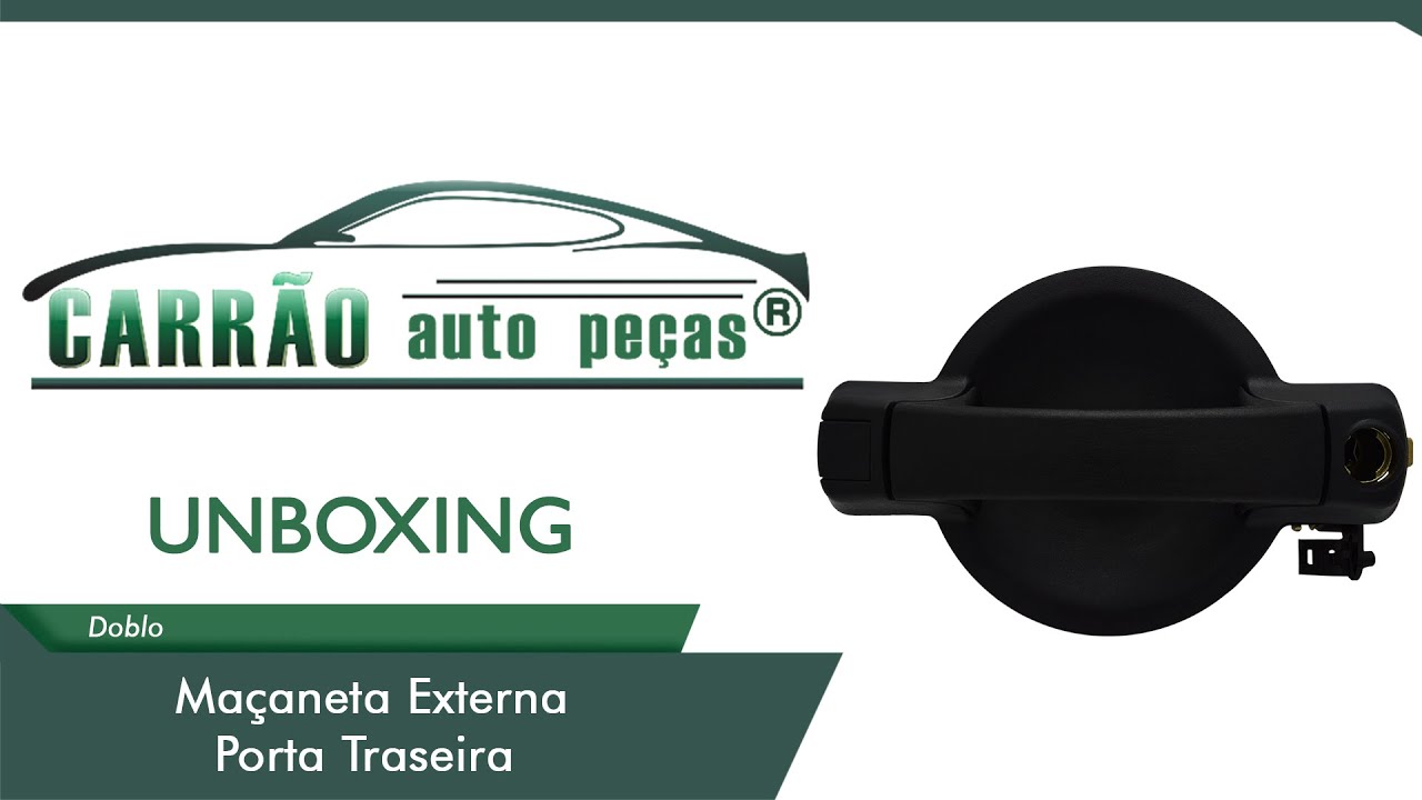 [Unboxing] Ma&ccedil;aneta Externa Da Porta Traseira - S/ Ch - Doblo Apos 02