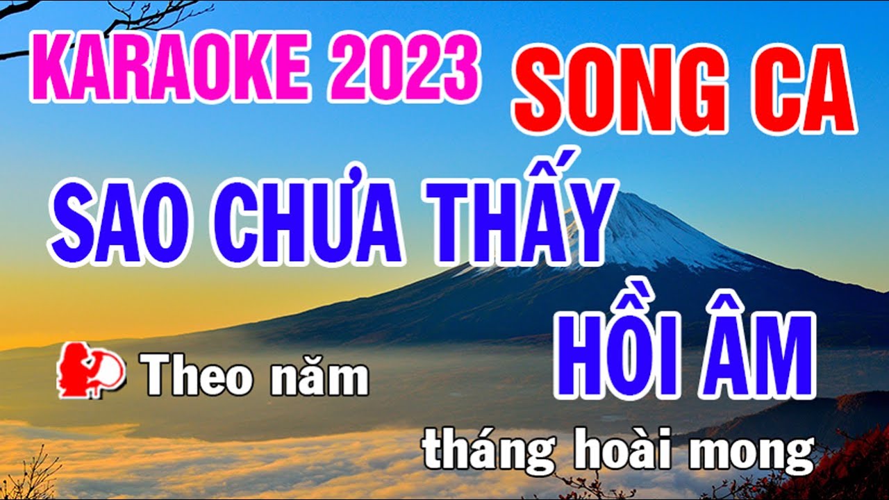 Sao Chưa Thấy Hồi Âm Karaoke Song Ca Nhạc Sống - Phối Mới Dễ Hát - Nhật Nguyễn