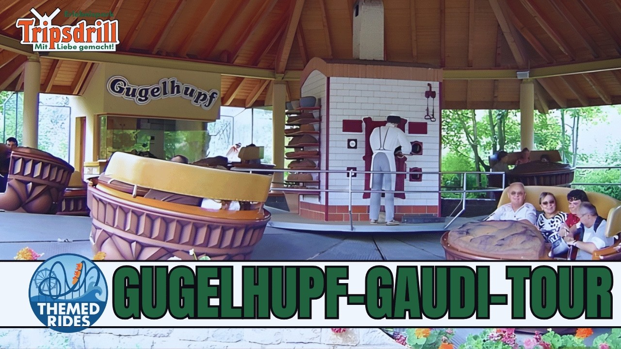 Gugelhupf Gaudi Tour at Tripsdrill! This Spinning Cake Ride is FUN!