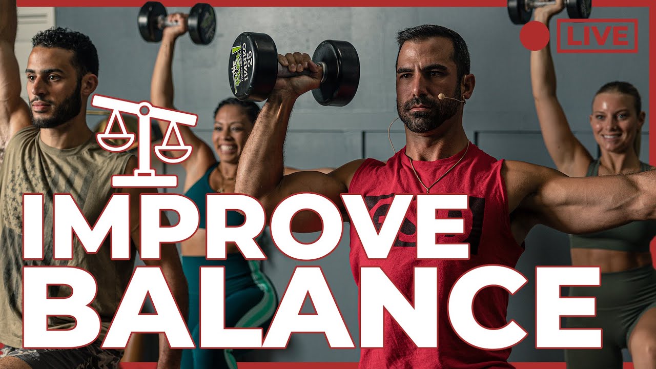 10 Minute BALANCE Workout with Dumbbells