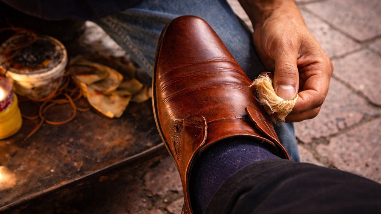 From matte leather to deep shine | 26 minutes of pure shoe shine