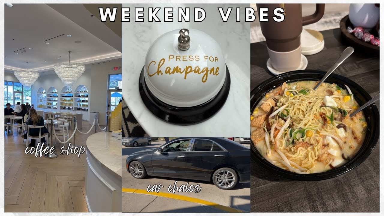 bag swap, tire chaos, matcha & ramen | weekend in my life vlog