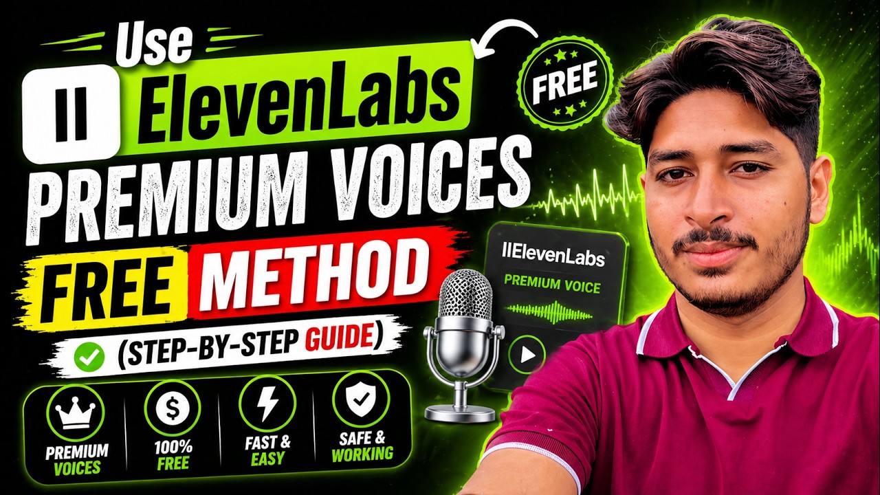 Use ElevenLabs Premium Voices &ndash; FREE Method (Step-by-Step Guide)