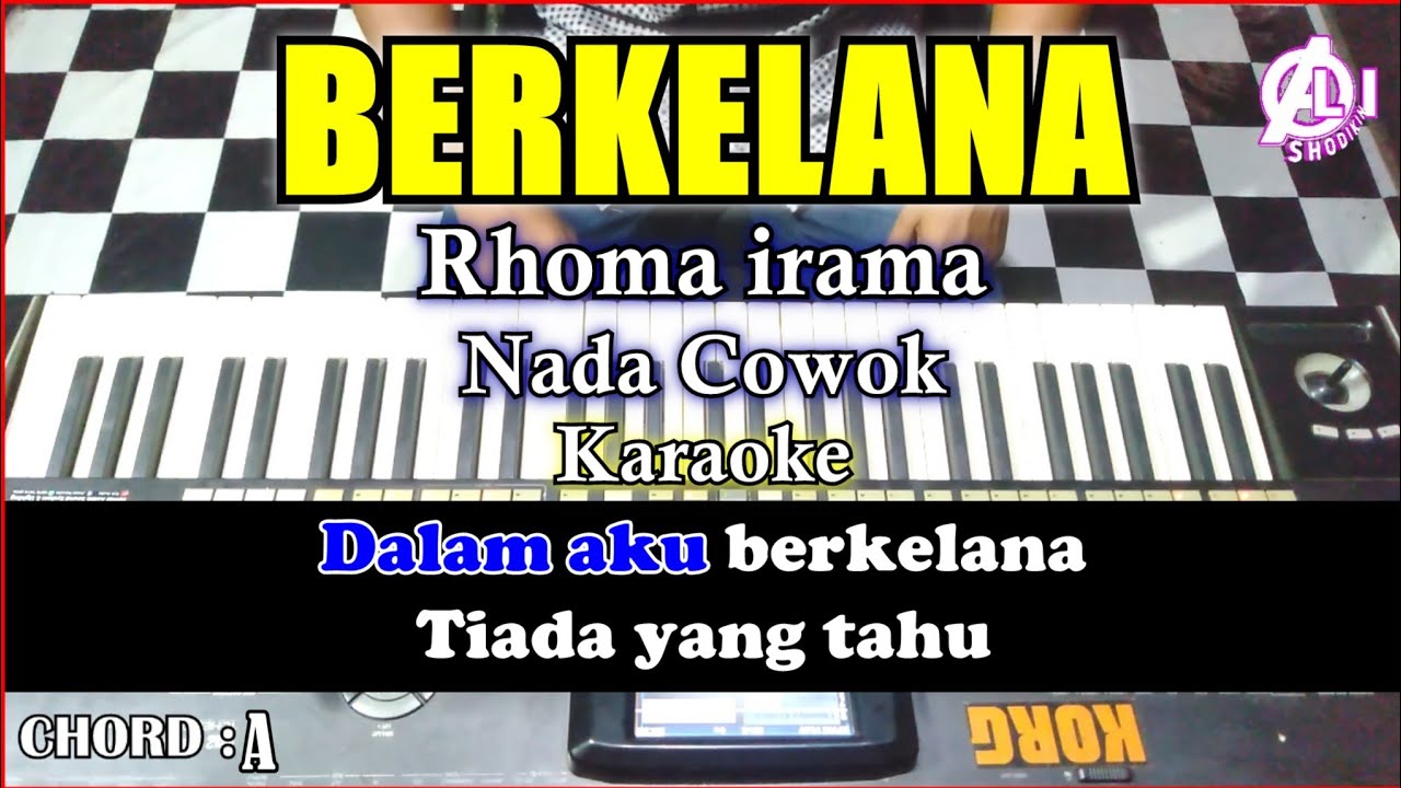 BERKELANA Karaoke Rhoma irama | Korg Pa3x (Chord&Lirik)