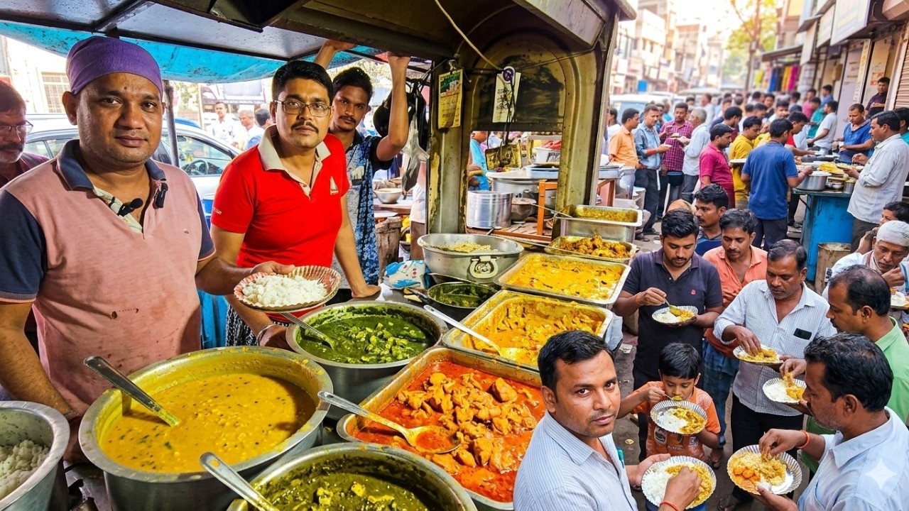 Full Meal for Just ₹35 at Deepak Da’s Hotel | Cheapest Street Food | ভিড় জমেছে কাস্টমারদের