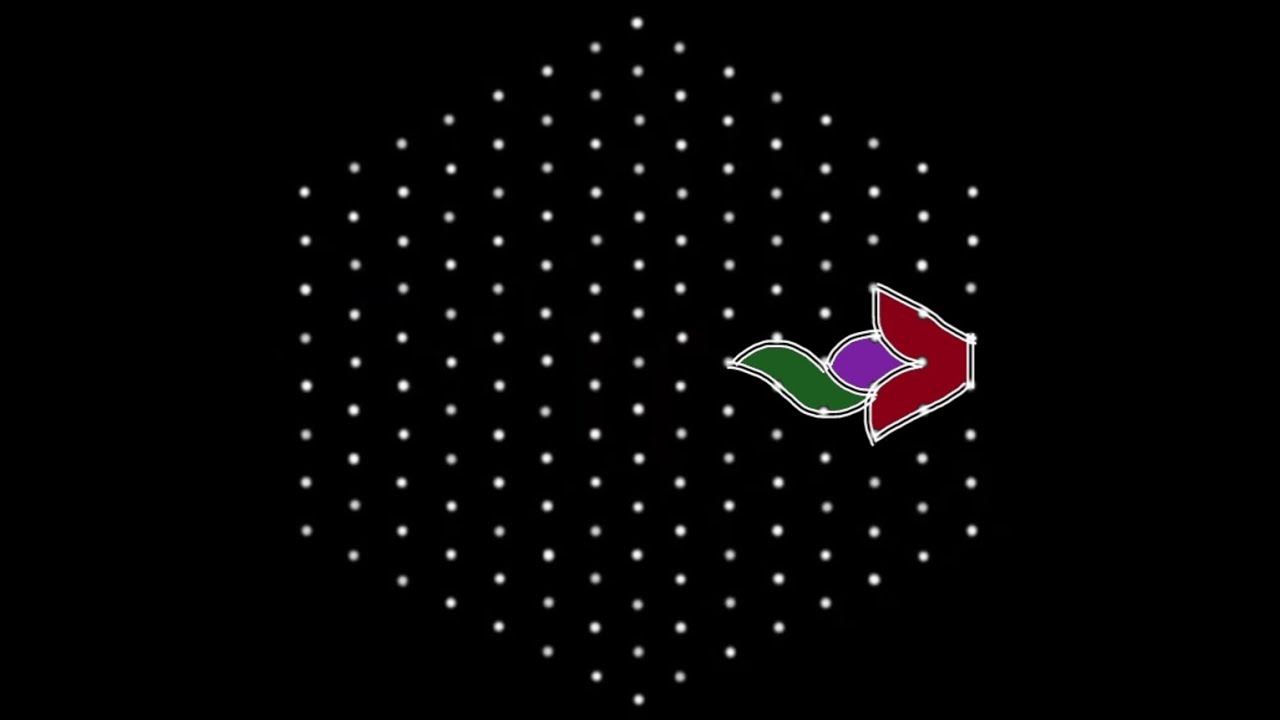 15*8 Dots Ugadi Rangoli/Trending Sankranthi Muggulu/15*8 Diwali Rose Rangoli/Chukkala Muggulu#viral