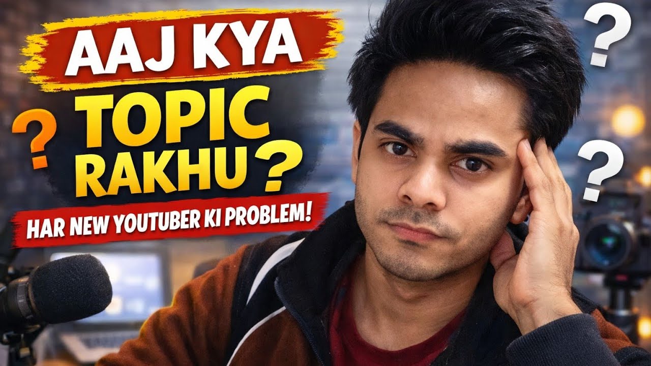 Aaj Kya Topic Rakhu? Har New YouTuber Ki Problem