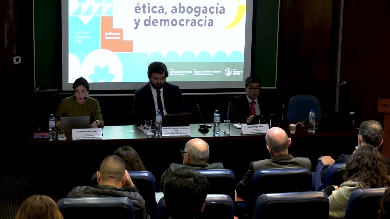 Panel 3: Ética, democracia y argumentación jurídica
