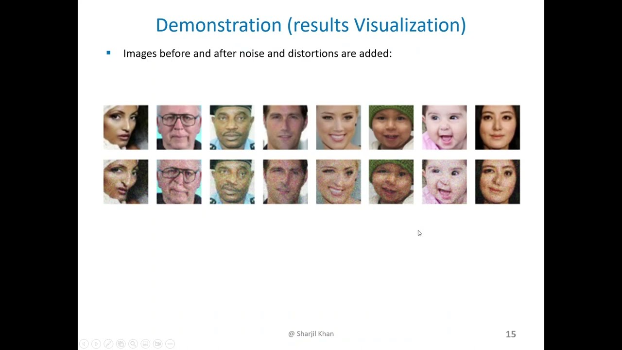 Reconstruction of Face Image from Distorted Image - Shorter