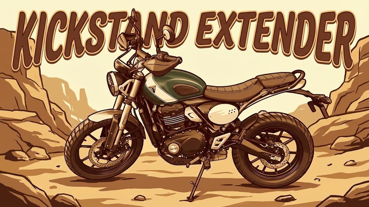 SW-Motech Kickstand Extender for a Triumph Scrambler 400 X