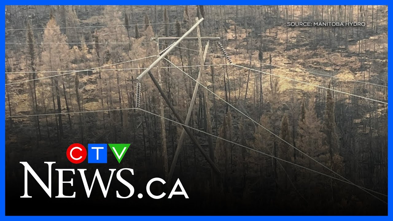 Manitoba Hydro busy repairing fire damaged infrastructure