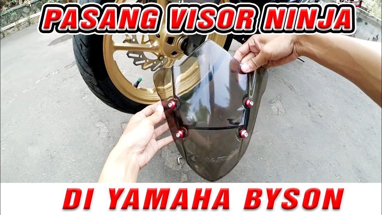 Pasang Visor ninja di Byson #visormotor #visorninja