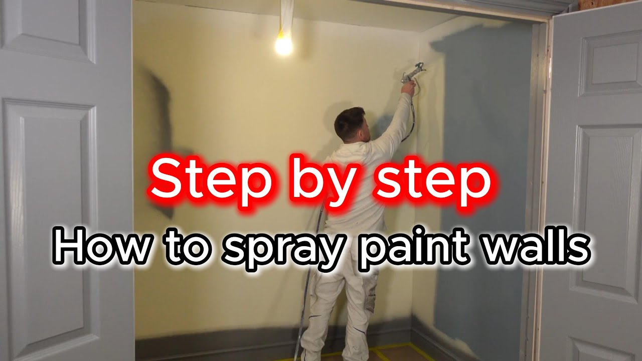 How to paint a wall using a sprayer | Simple STEP BY STEP
