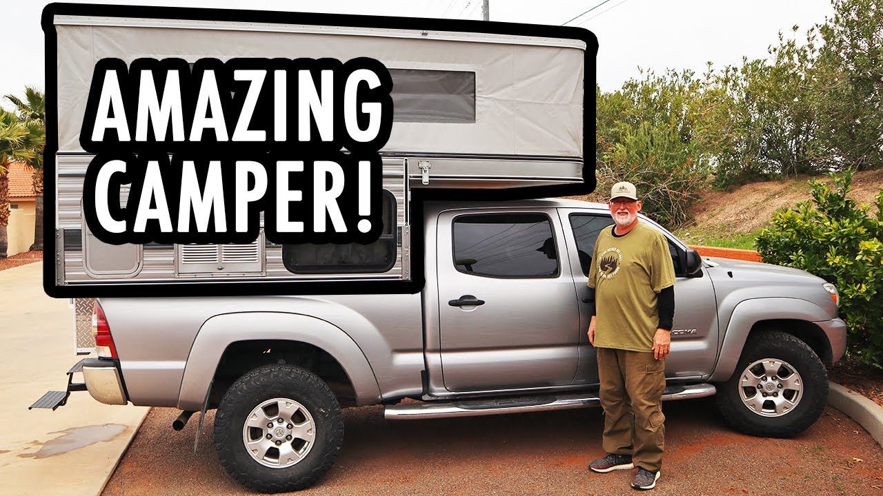 Touring an Amazingly Spacious Small Pop-Up Truck Camper! (Four-Wheel Campers Tour)