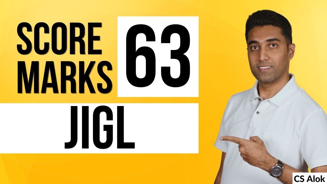 CS Executive : JIGL Analysis of Answer Sheet to Score 63 Marks