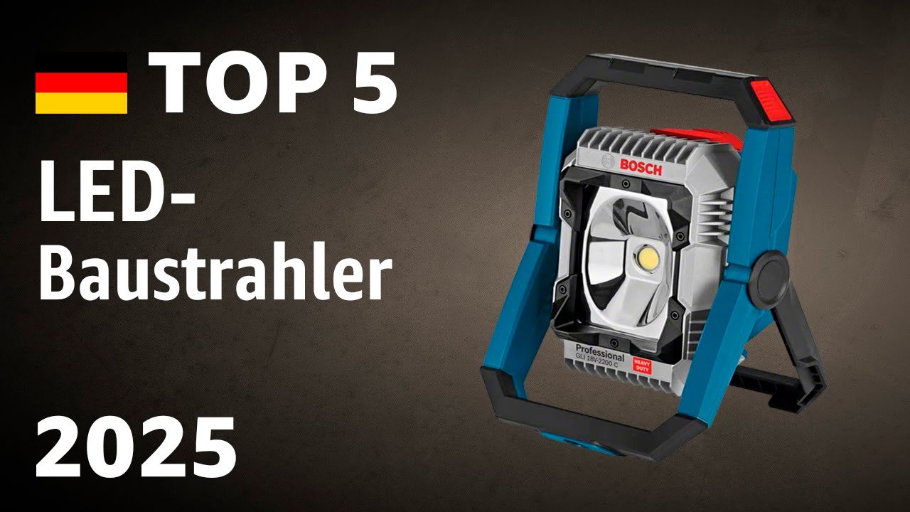 TOP—5. Beste LED-Baustrahler (Akku, mit Stativ). Test & Vergleich 2025