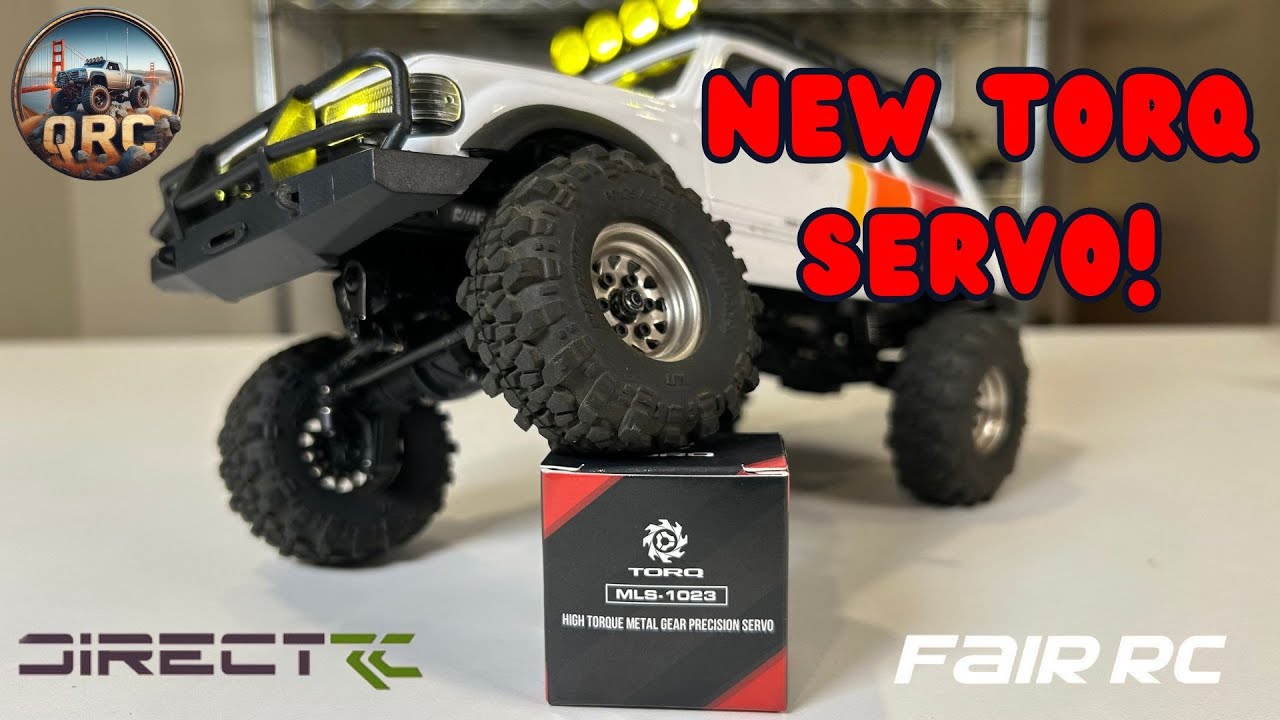 FMS FCX18 LC80 Tri-Color Mod gets the new Torq MLS-1023 Servo. #rc #crawler #servo