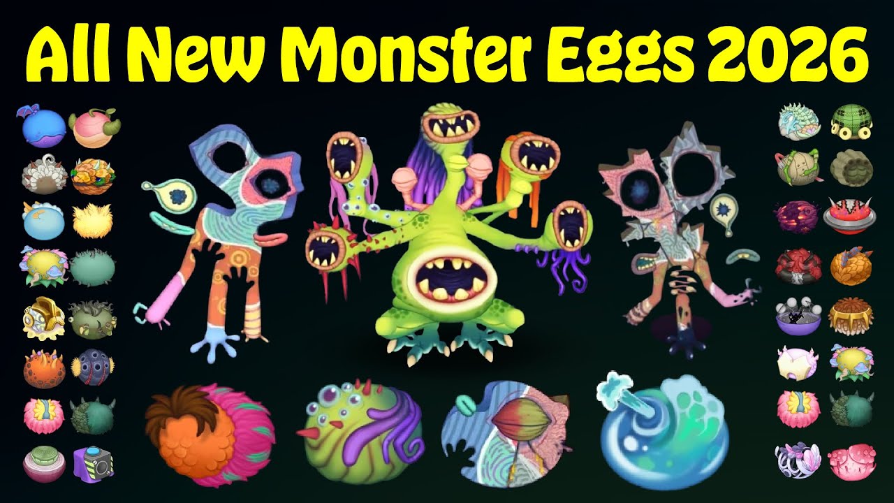 All Monsters Released in 2026 and 2025 with Rare Whail | My Singing Monsters